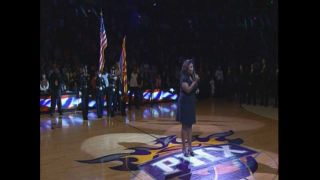 Teri Tobin Sings the National Anthem - Suns Vs Bucks